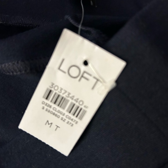 LOFT New Dark Navy Skinny Leg Pants SZ Medium Tall - Picture 2 of 8